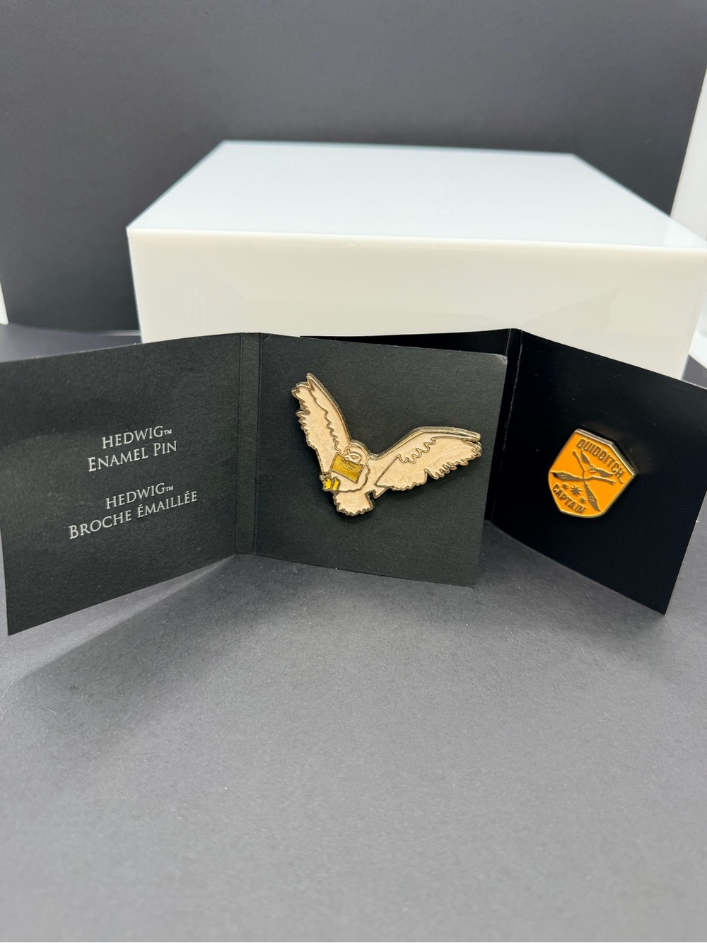 Wizarding World of Harry Potter - Hedwig Owl Hufflepuff Quidditch Captain Pins